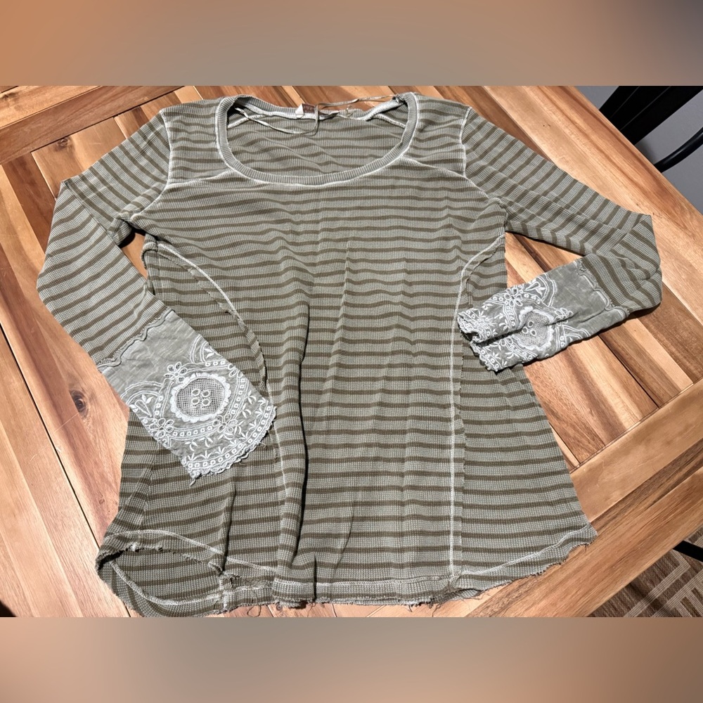 Soft surroundings striped longsleeve medium